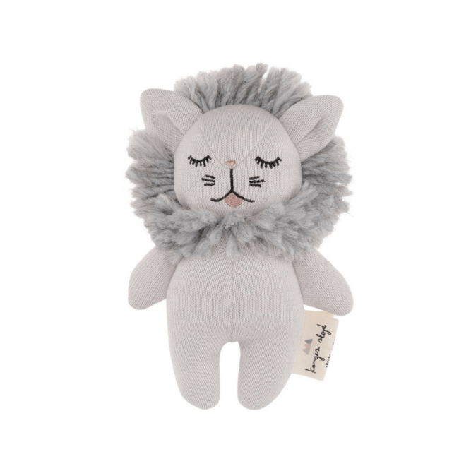 doudou, doudou lion, hochet, peluche, lion, moos family store, konges slojd