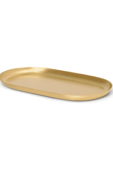 COUPELLE BASHO TRAY - Oval | Brass