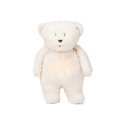 moonie blanc polaire, veilleuse, bruits blancs, peluche moonie, moos family store, smallable