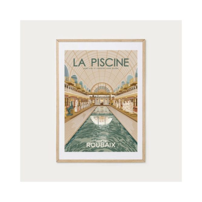 affiche la piscine, affiche la piscine de roubaix, affiche decoration, moos family store, i followed the birds, concept store lille, musée de la piscine