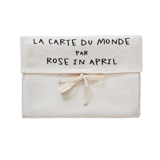 carte du monde rose in april