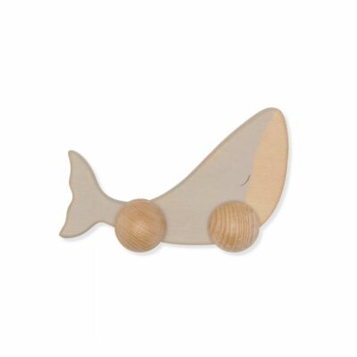 baleine jouet bois roulette enfant