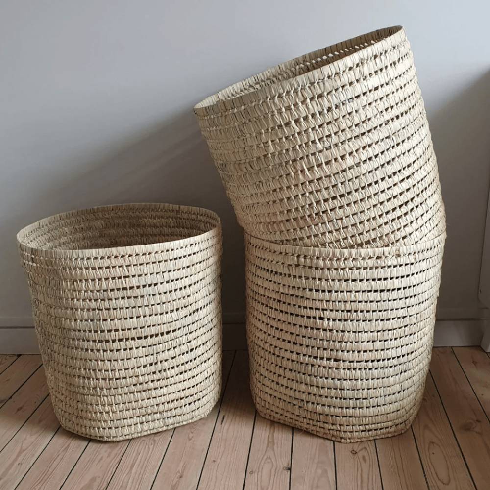 panier rond xl, panier rotin, bohome living, moos family store, decoration maison