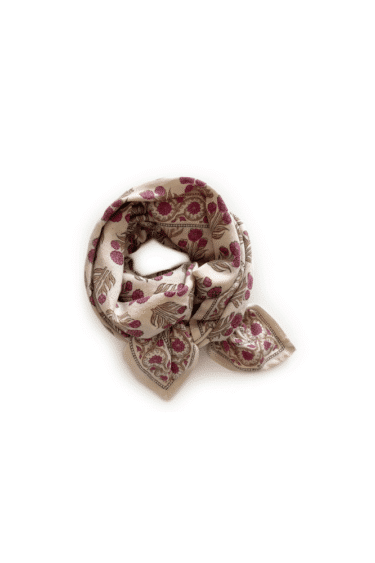BIG FOULARD LATIKA | Bouton d'or - Coquillage