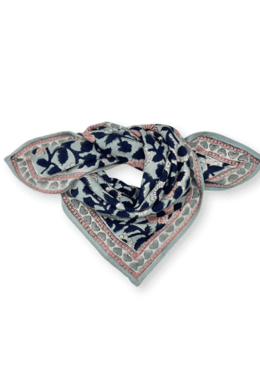 SMALL FOULARD MANIKA | Coeur Bleu Glacier