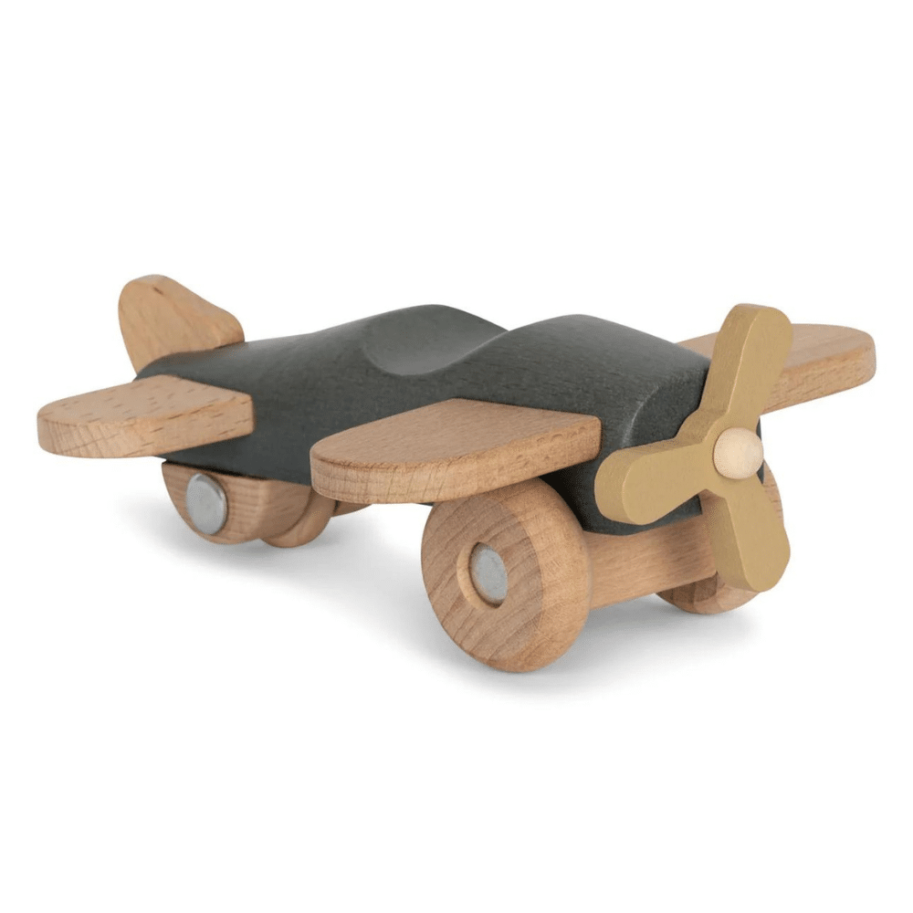 avion bois bleu konges slojd, konges slojd, jouet en bois, jouets en bois, boutique enfant, concept store lille, jouets en bois enfant