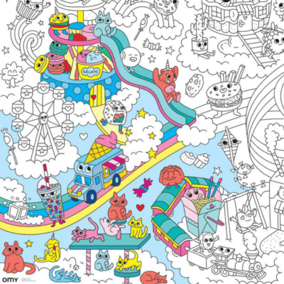 coloriage geant, poster geant omy, omy, coloriage enfant, moos family store, concept store lille, boutique enfant