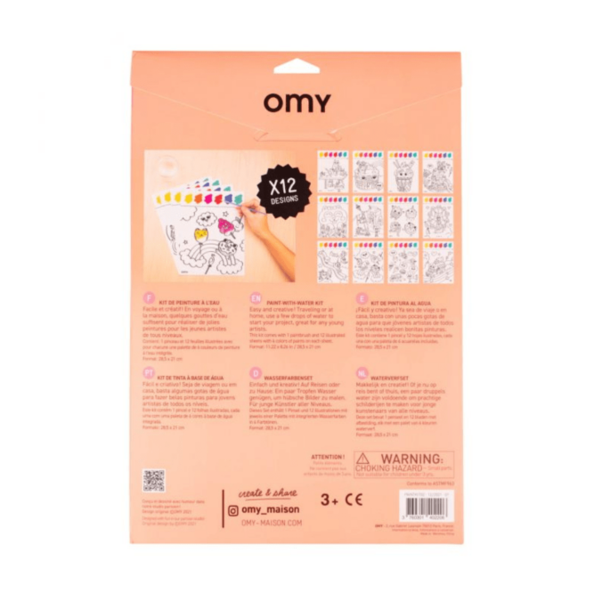 omy, painting kit kawai omy, kit de peinture enfant, kit de peinture, omy, moos family store, moos lille, concept store lille, boutique enfant