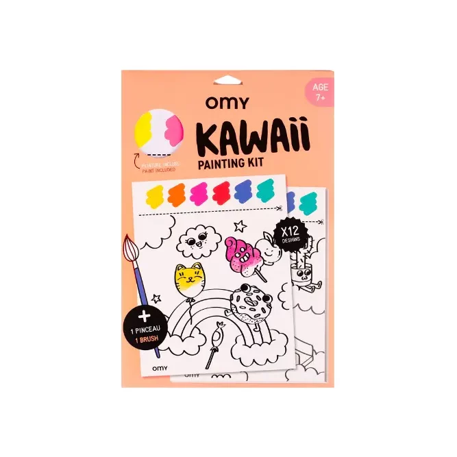 kit de peinture kawaii omy