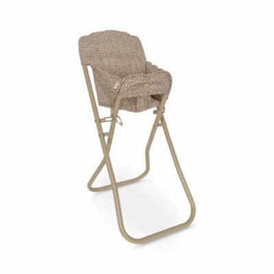 chaise haute pour poupee cadre metal et assise en coton