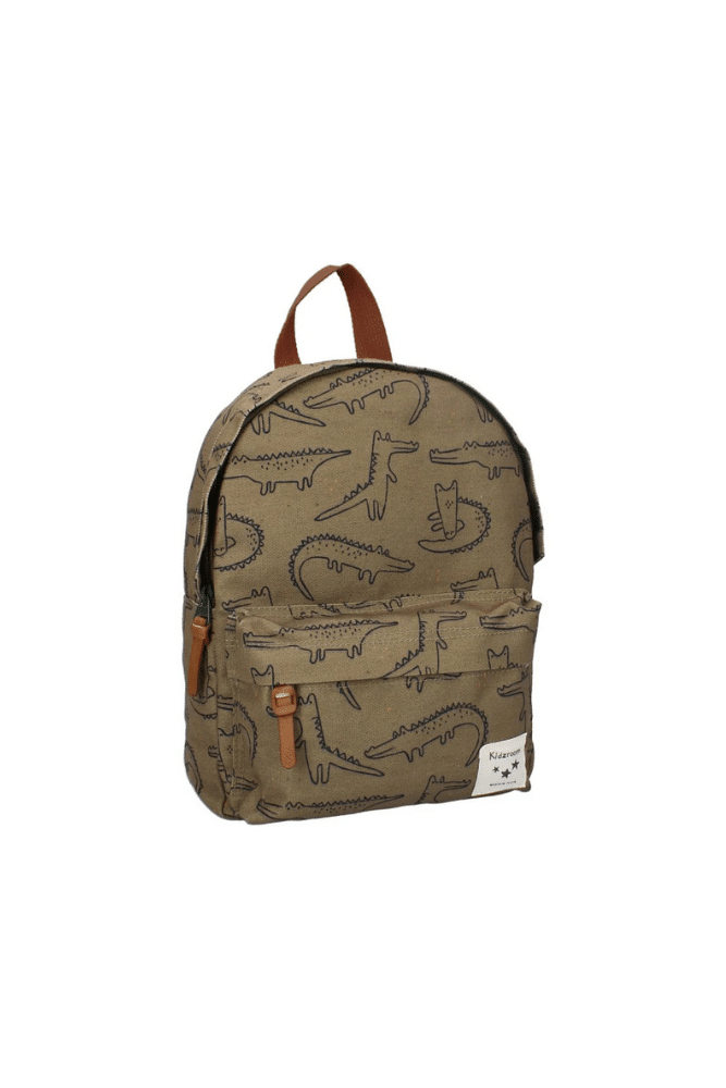 sac a dos enfant motif crocodile