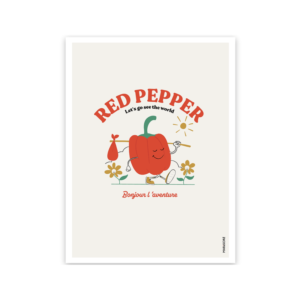 affiche enfant, decoration chambre enfant, affiche red pepper, moos family store, concept store lille, boutique enfant