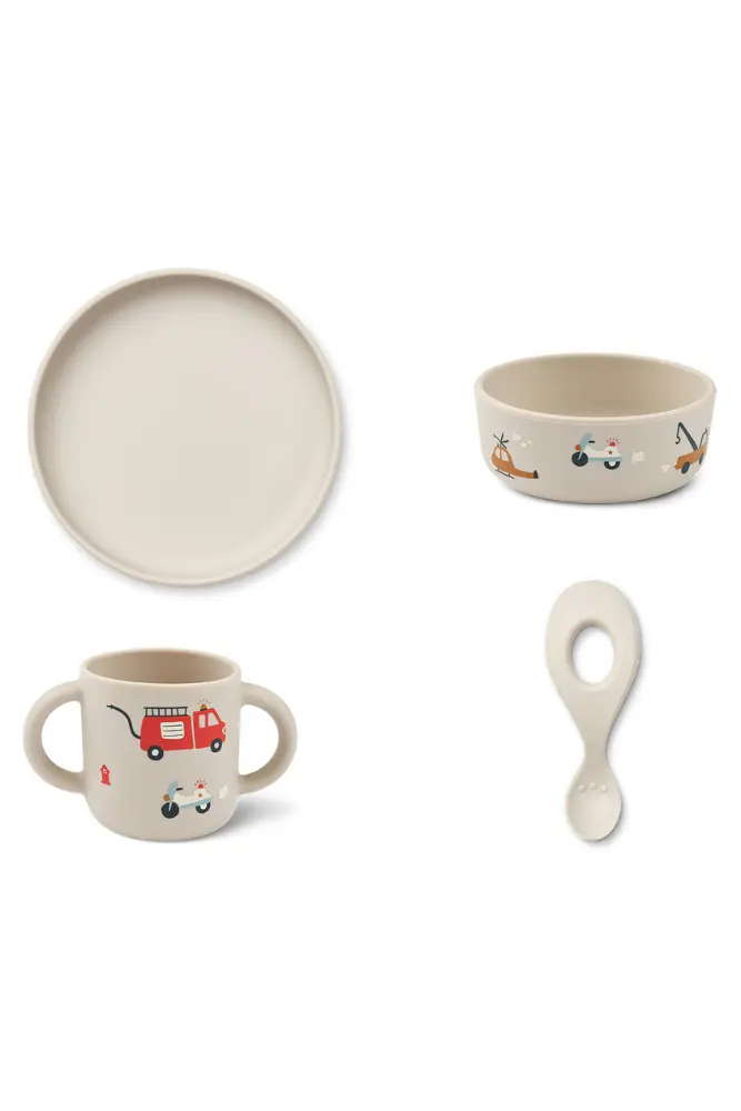 ensemble repas silicone enfant liewood