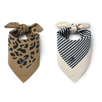 foulards bandanas lot de 2, foulards liewood, moos family store, foulard, matchy matchy, look