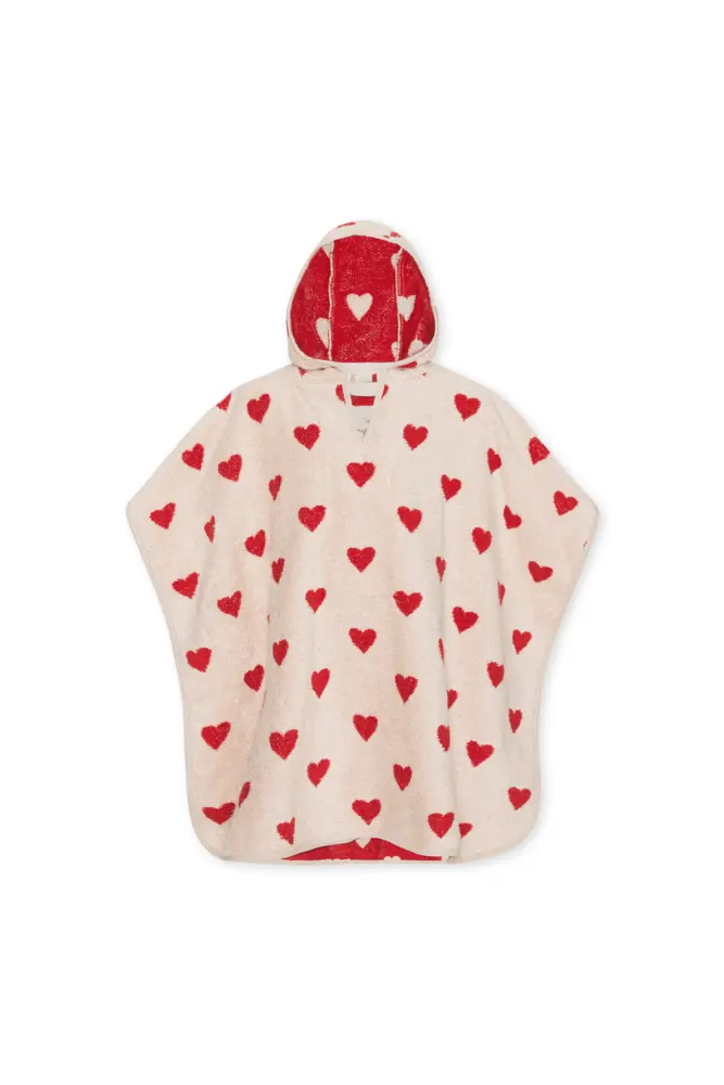 poncho de bain amour konges slojd