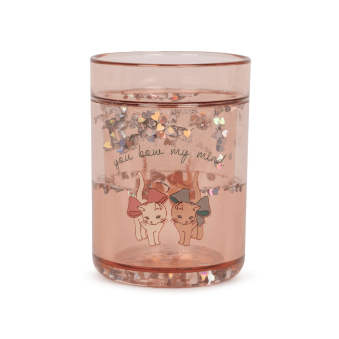 verres à paillettes, verres paillettes chat, konges slojd, moos family store, verre enfant, gobelet, tasse enfant, concept store lille, boutique bebe et enfant