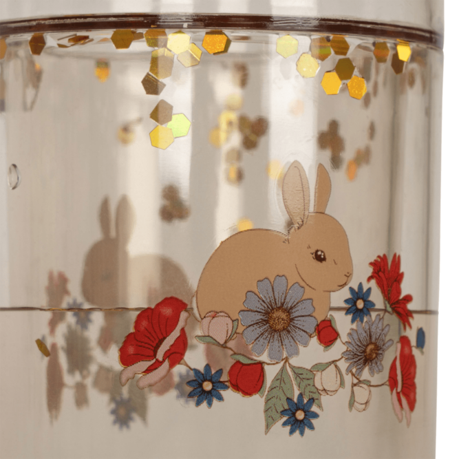 verre a paillettes lapin, konges slojd, moos family store, boutique bebe et enfant