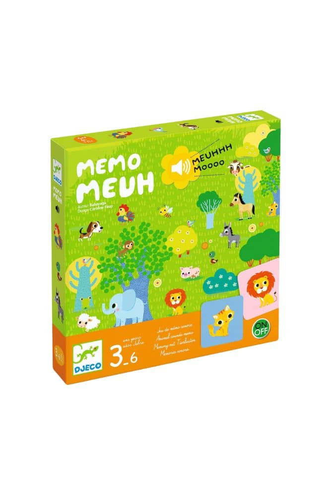 jeu memo meuh de la marque djeco dès 3 ans