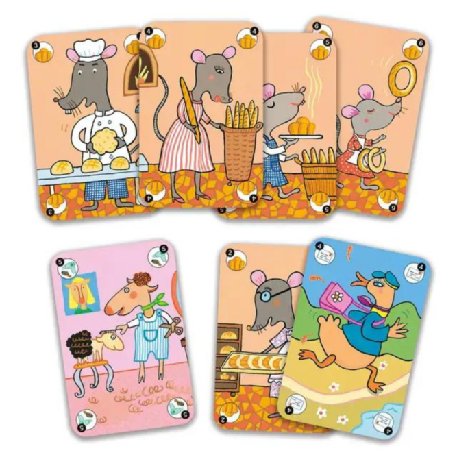 jeu de cartes 7 familles, djeco, jeu de cartes djeco, moos family store