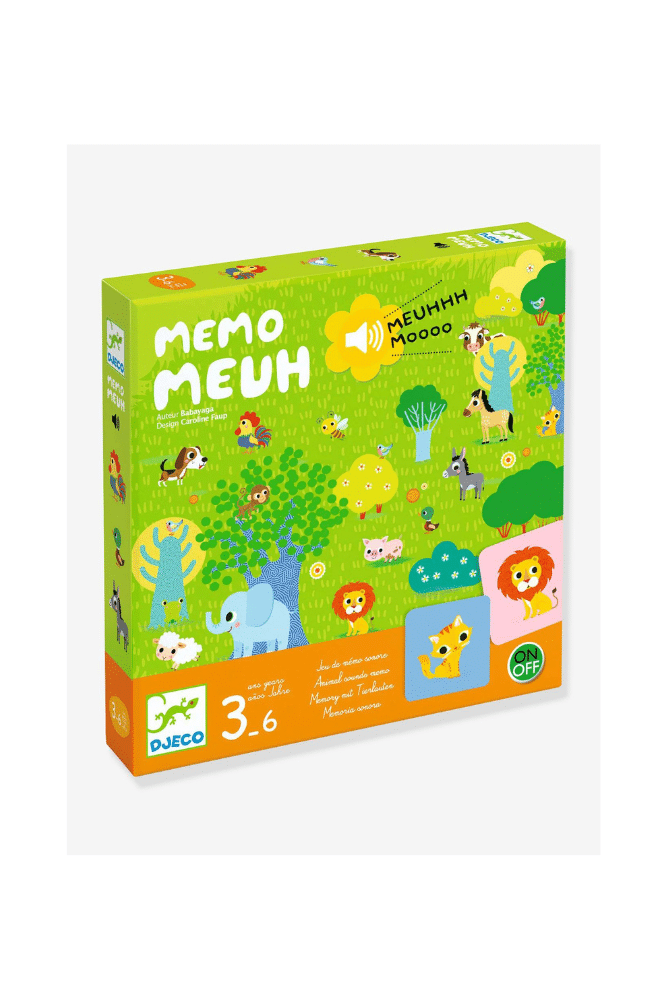 jeu memo meuh de la marque djeco dès 3 ans