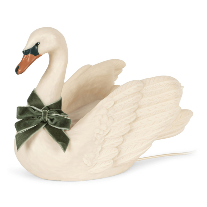 lampe veilleuse pour enfant, lampe cygne konges slojd, moos family store