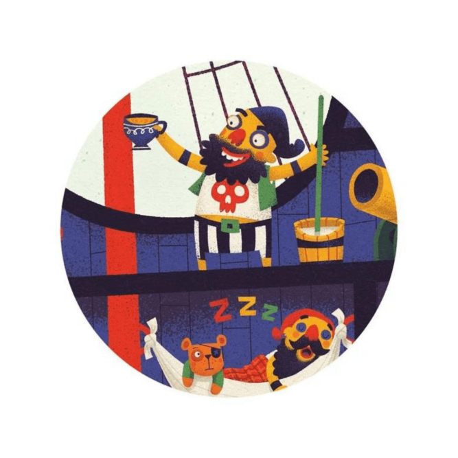 bateau pirate puzzle geant, djeco, puzzle pirate enfant, moos annoeullin