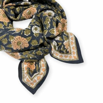 coeur reglisse foulard apaches collection
