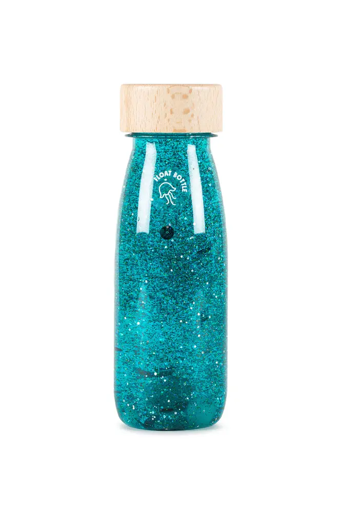 bouteille sensorielle float turquoise