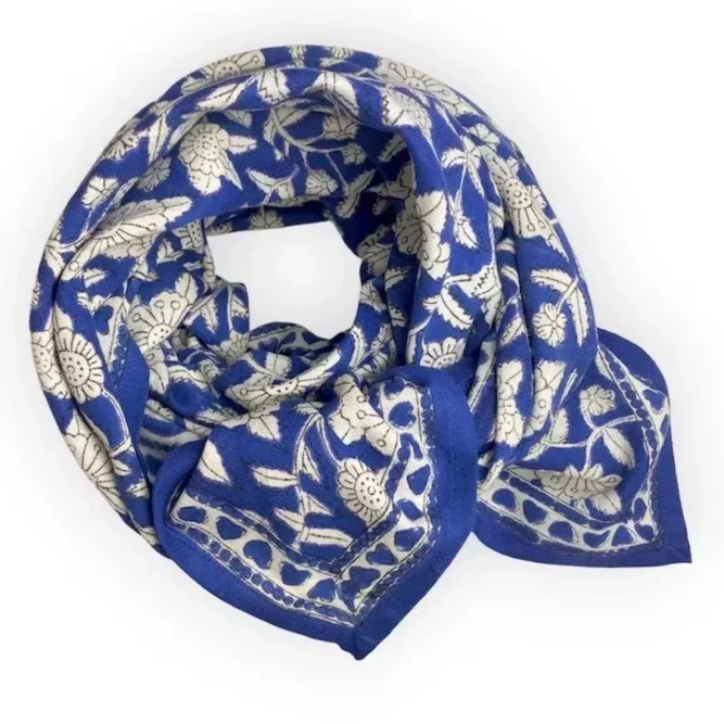 grand foulard block print apaches collection