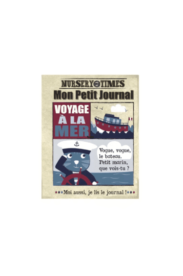 livre tissu mon petit journal voyage a la mer