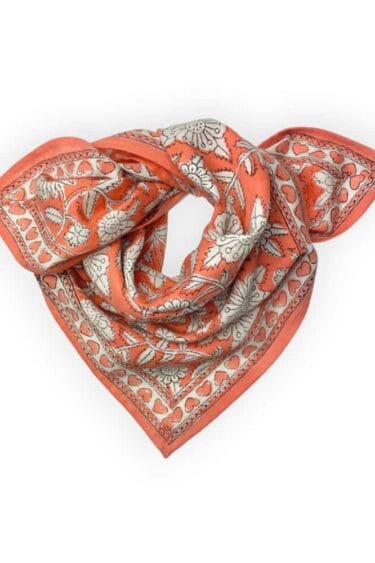 petit foulard apaches collection coeur papaye
