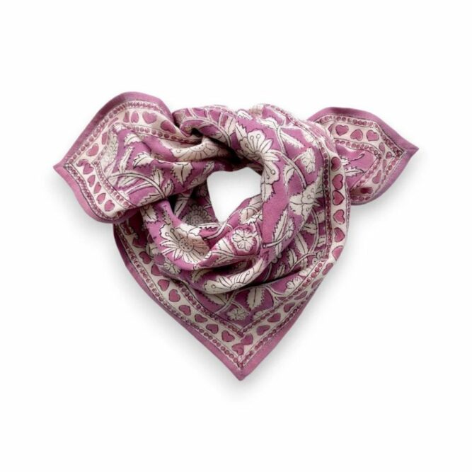 petit foulard apaches collection coeur petale