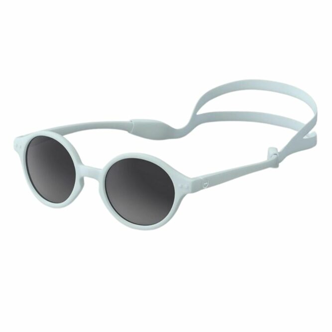 lunettes de soleil bebe avec cordon d'attache bleu