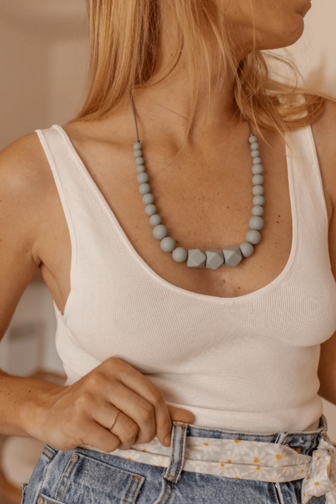 collier allaitement gris mintywendy