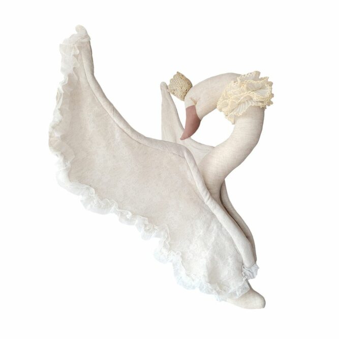 trophee mural cygne decoration chambre enfant