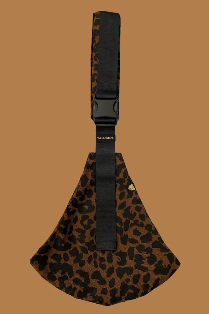 leopard marron porte bebe wildride