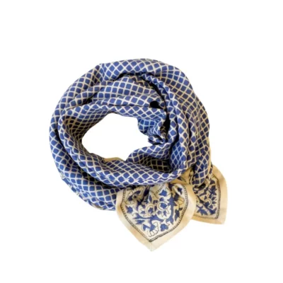 foulard apaches collection bleu mosaic
