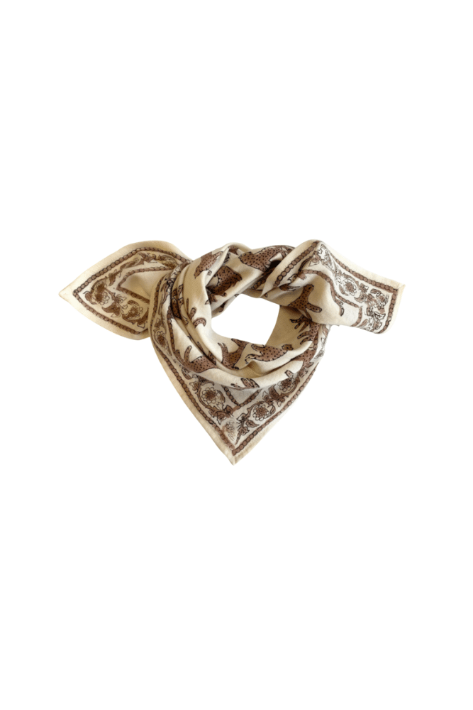 foulard petit format bengale latte apaches collections