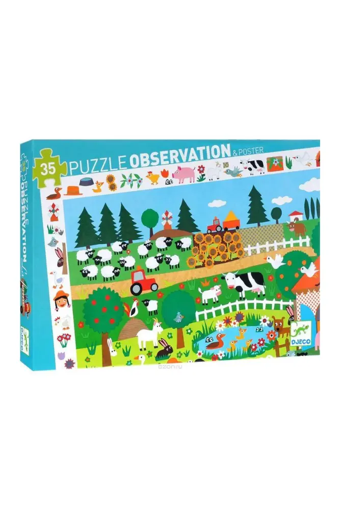 puzzle ferme djeco