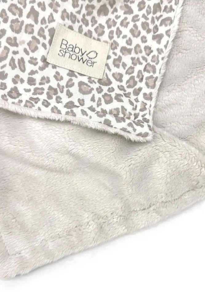 couverture bebe leopard