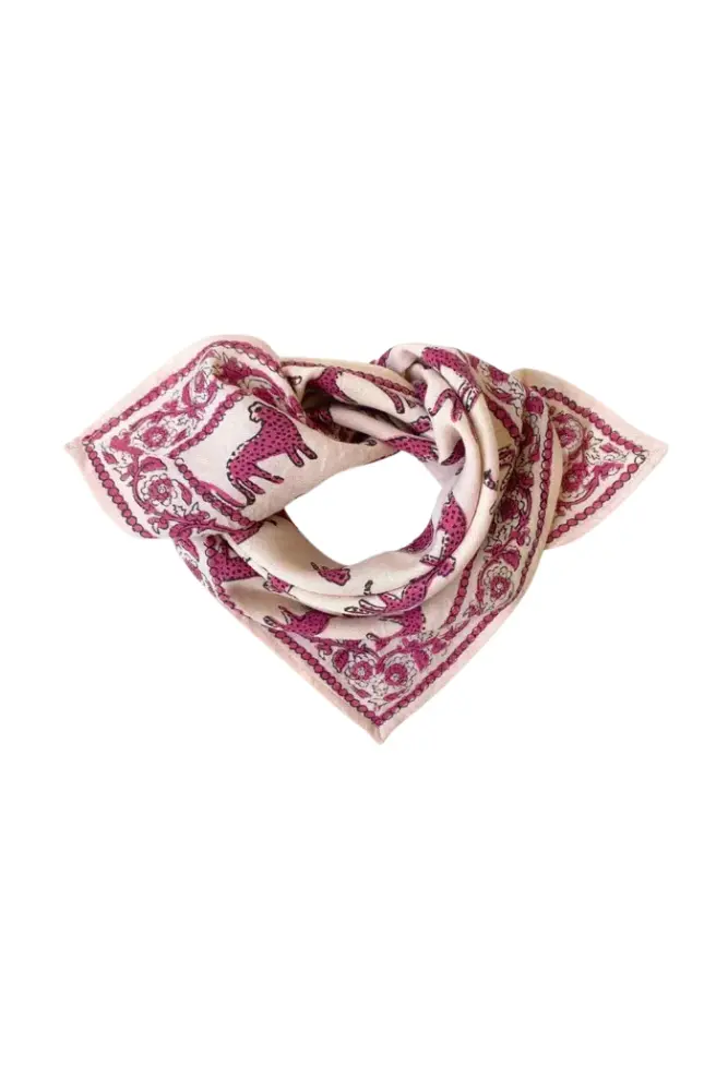 petit foulard apaches collection imprimé bengale macadamia