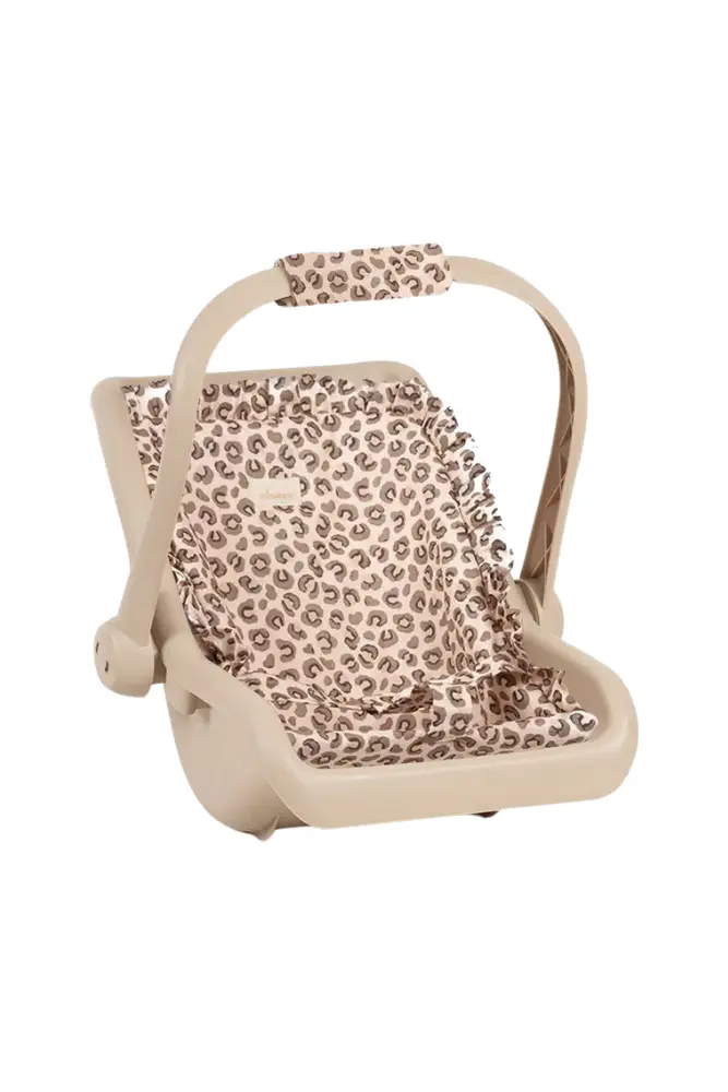 cosy pour poupée avec assise leopard