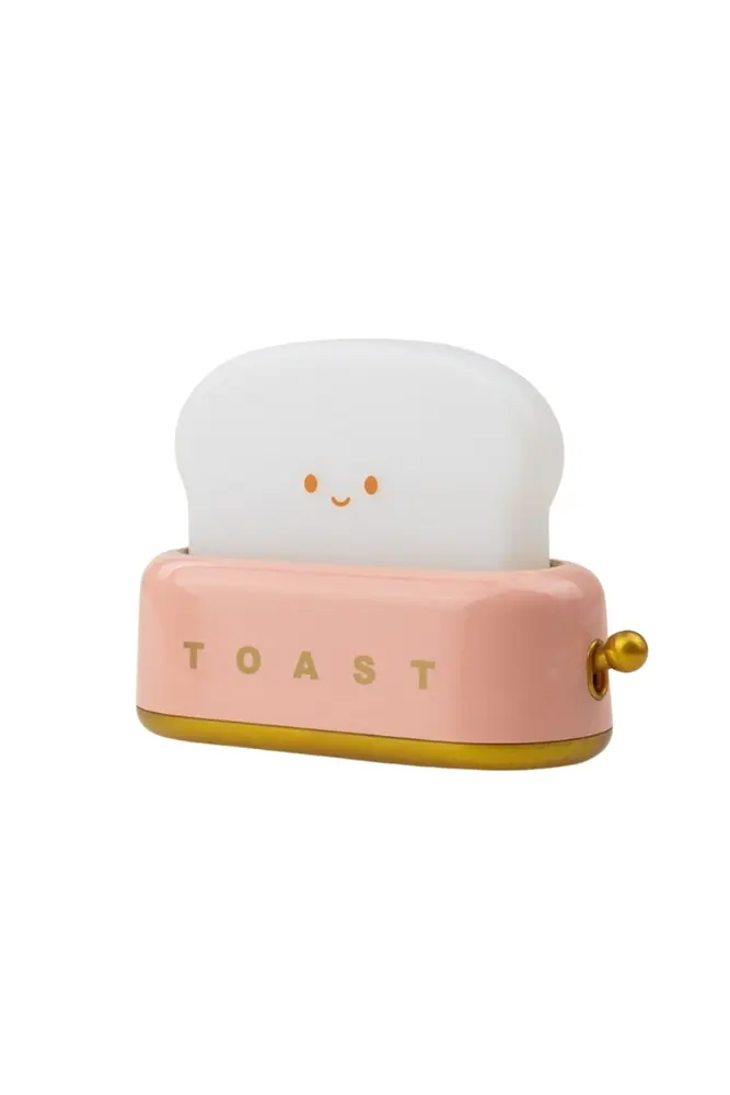 veilleuse en forme de toaster rose