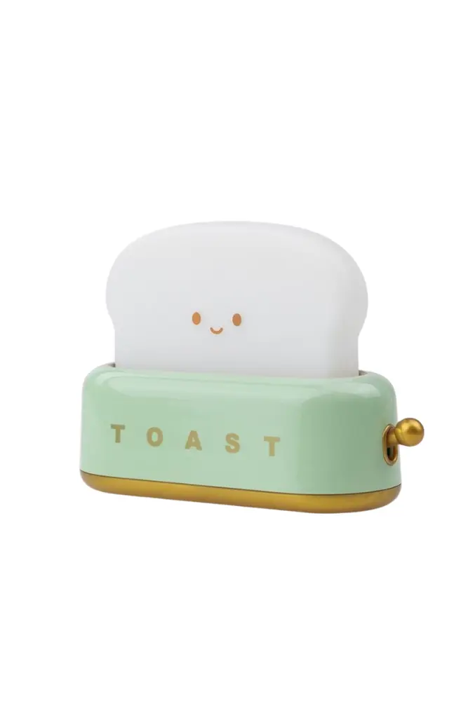 veilleuse en forme de toaster de couleur verte