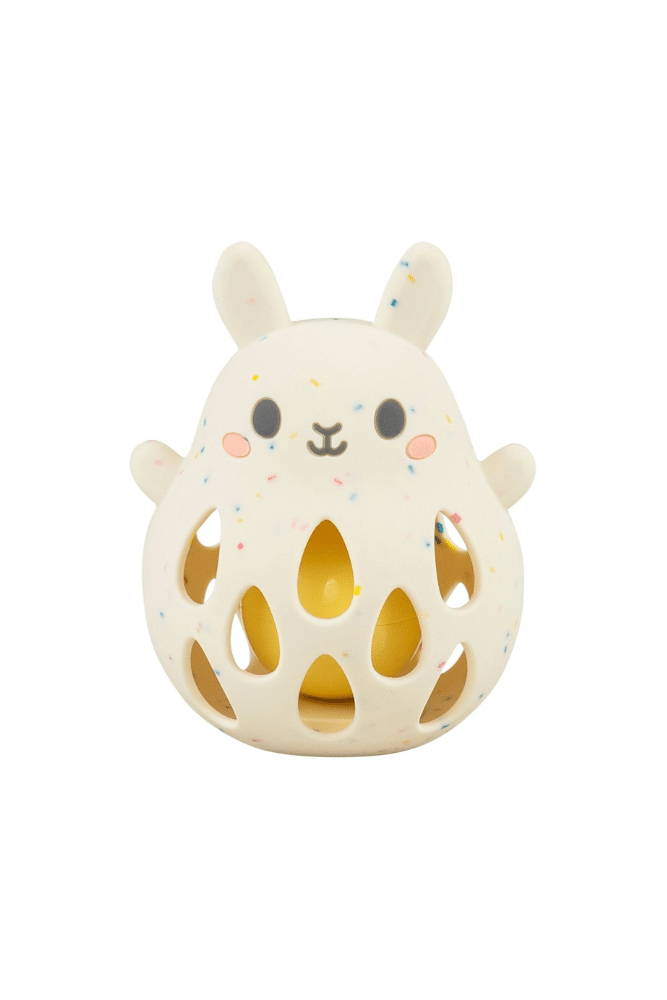 hochet lapin pour bebe en silicone