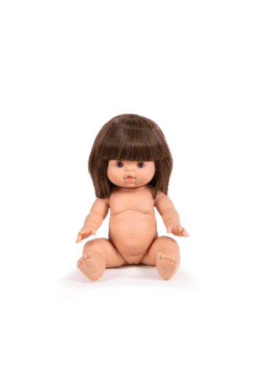 poupee avec cheveux bruns minikane