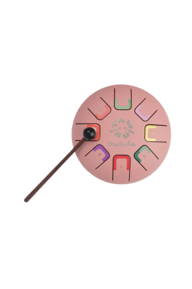 tambour a languettes rose