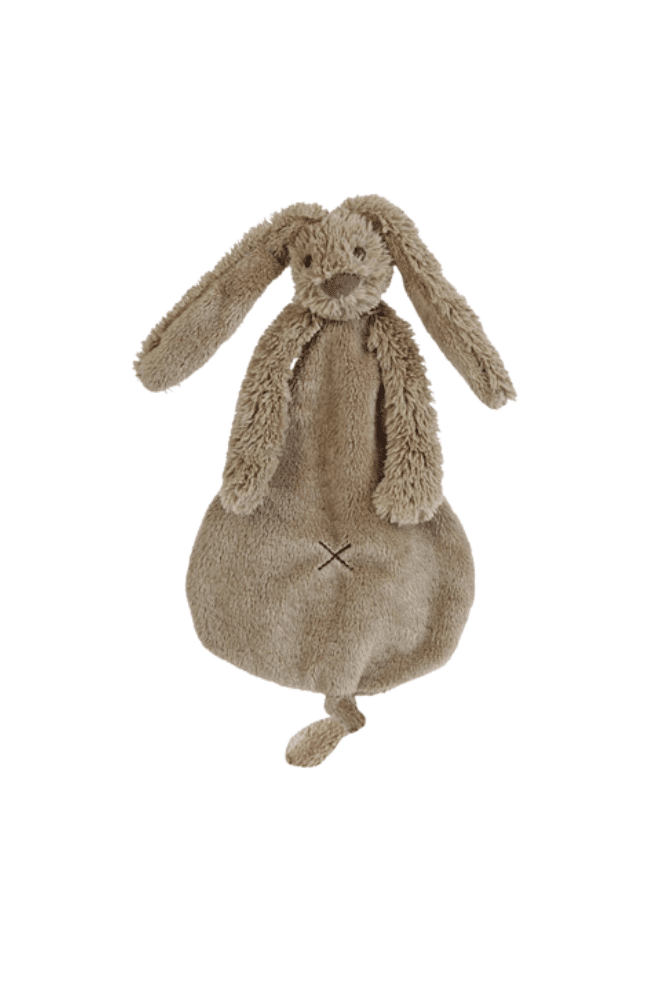 doudou plat lapin marron