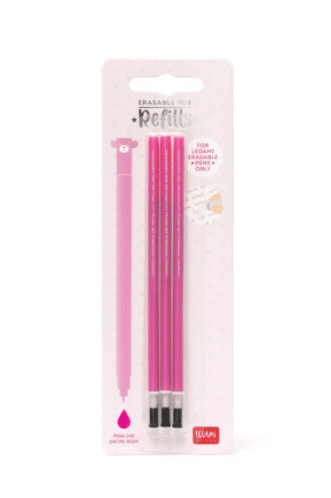 recharge rose pour stylo legami effaçable