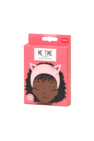bandeau cheveux avec oreilles de chat rose
